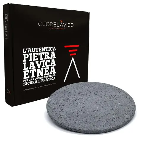 Piastra refrattaria per pizza tonda 31,5