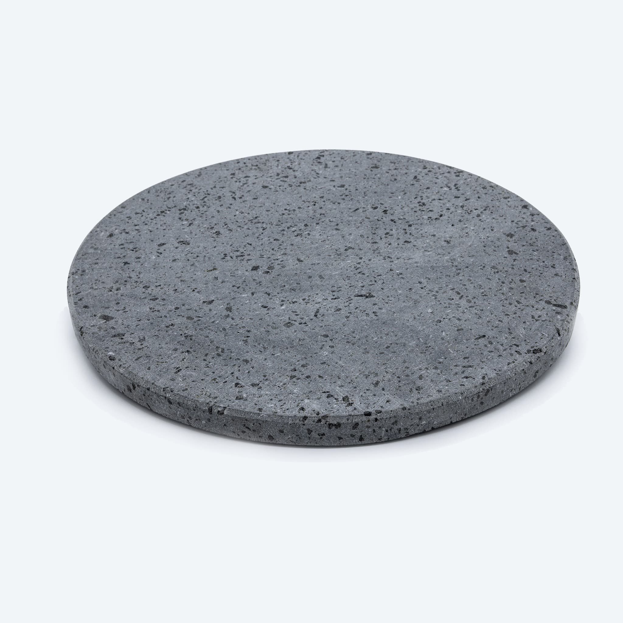 Feuerfeste Lavasteinplatte für runde Pizzen (Durchmesser 35 cm - Dicke 2  cm) - CUORE LAVICO - PIETRA LAVICA ETNEA