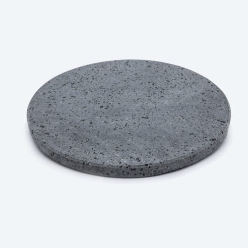 Platte aus gewaschenem Stein für Pizzarunde (Durchmesser 35 cm, Dicke 2 cm) - min.