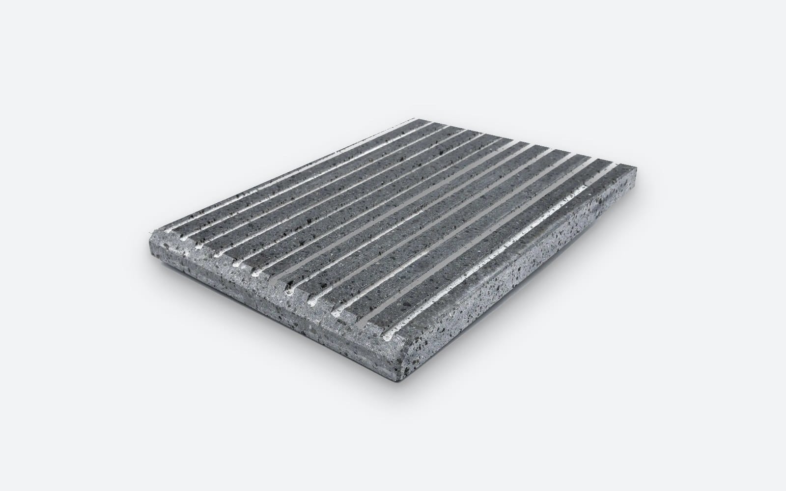 Piastra Grill BBQ 39x30x3 cm in Pietra Lavica – Scanalature Orizzontali 9 Piastra Grill BBQ 39x30x3 cm in Pietra Lavica – Scanalature Orizzontali